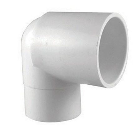 CHARLOTTE BATH Charlotte PVC 02304 0600 0.75 in. Schedule 40 PVC 90 Degree Pipe Street Elbow in White - pack of 25 44889